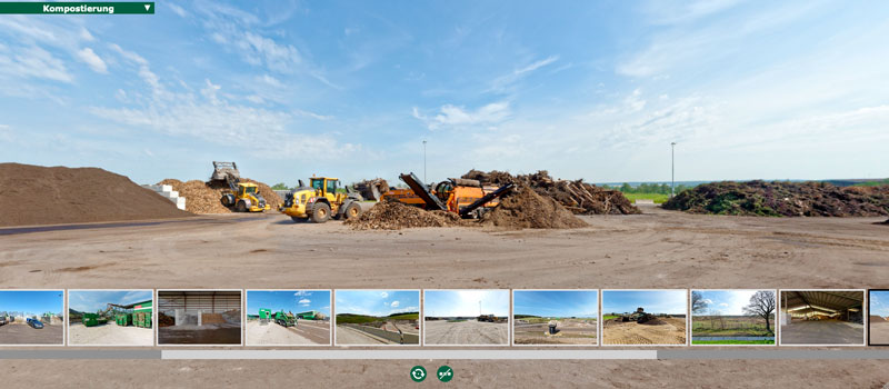 360° Panorama-Tour über ein Betriebsgelände