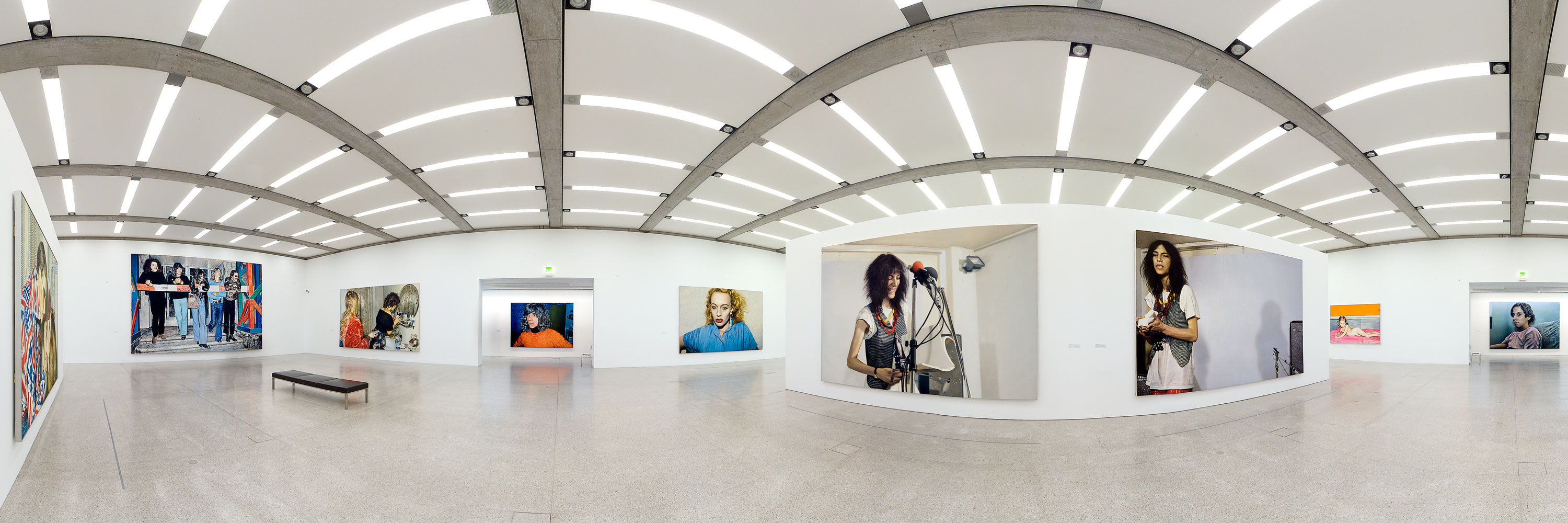 360-Grad Panorama in der Ausstellung Franz Gertsch im MUMOK in Wien.